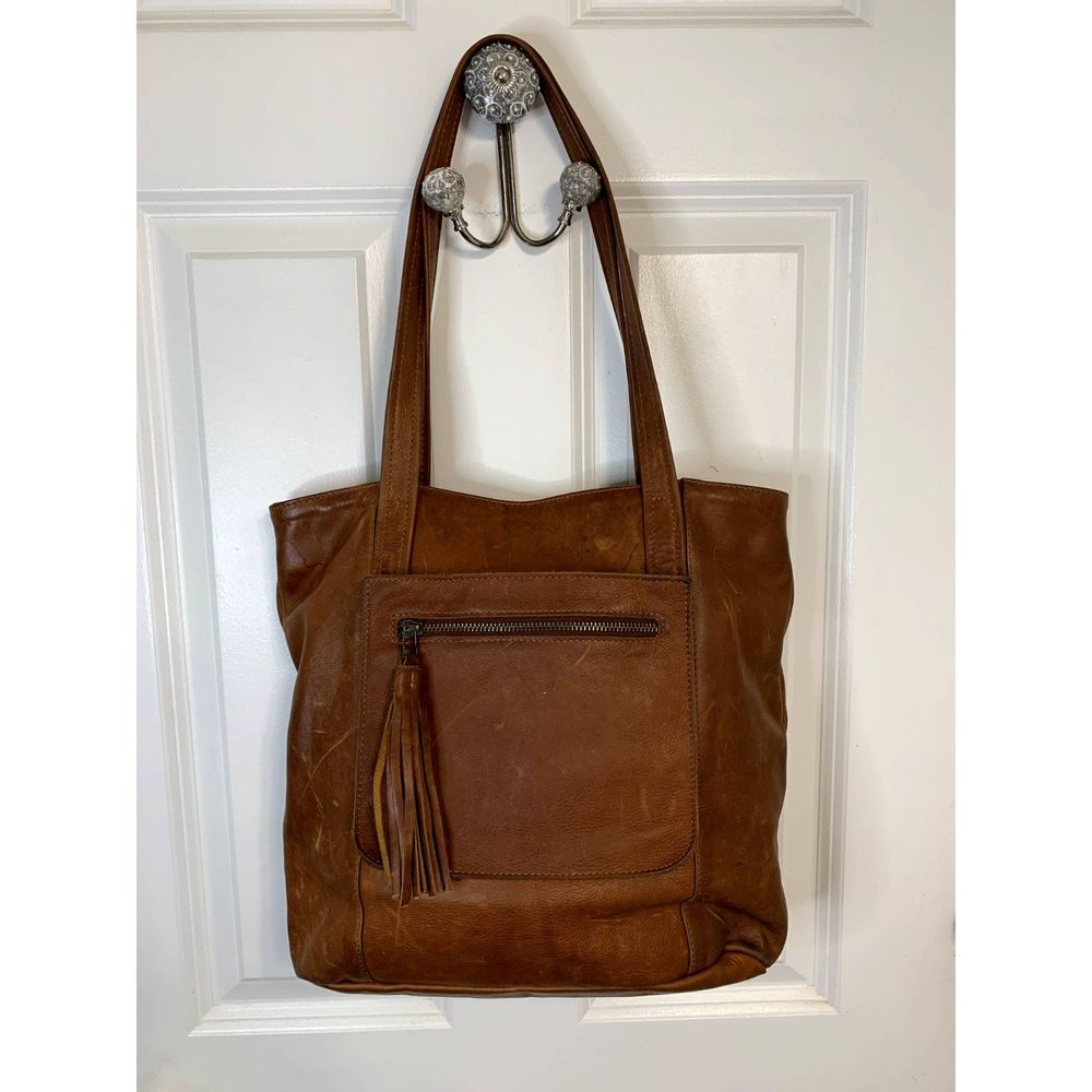 Lisa Leonard We Have Love Tote in Honey Brown